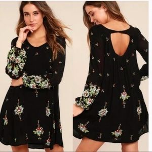Free People Oxford Embroidered Mini Dress